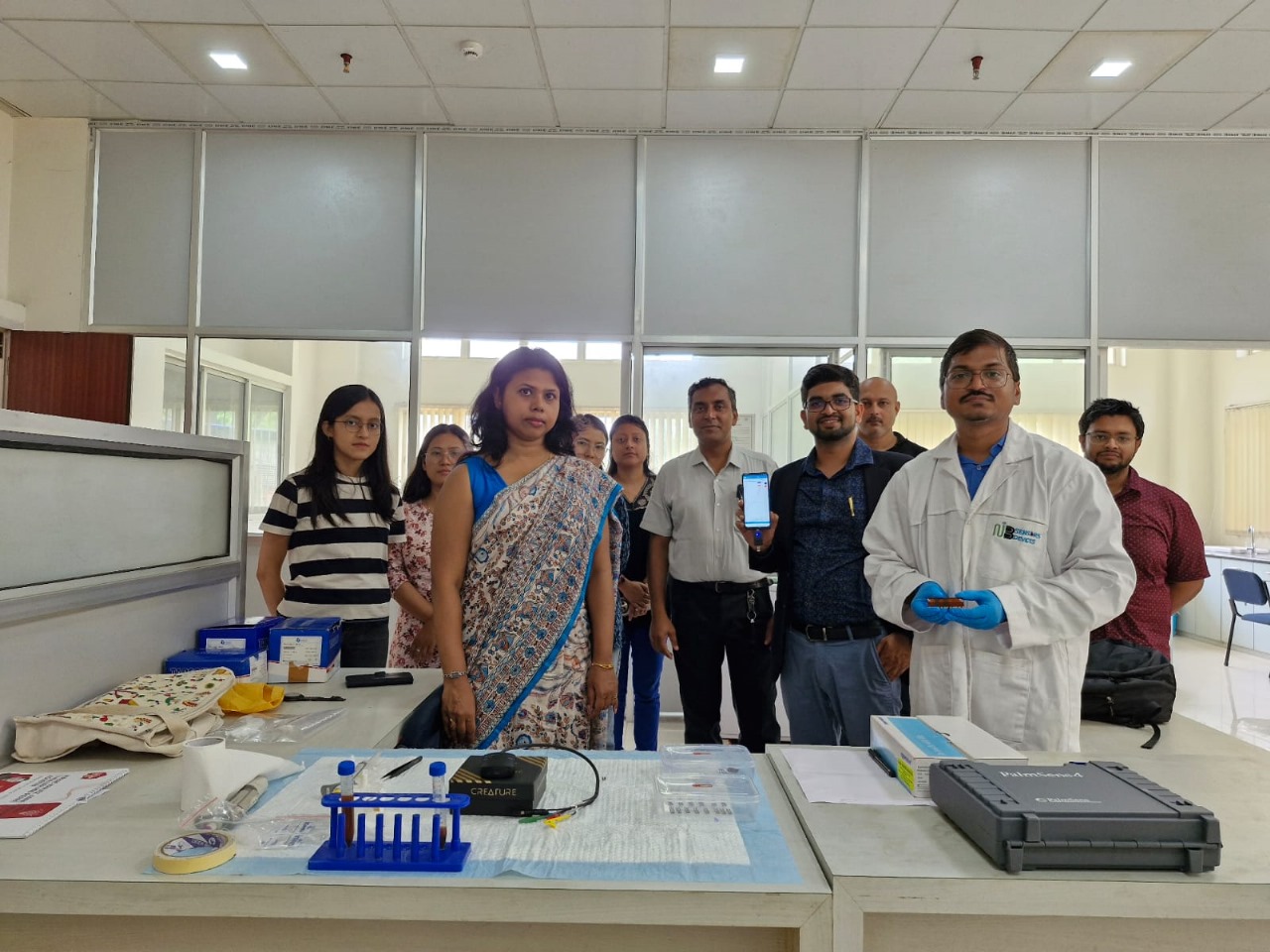 Paper-based Sensor Demonstration at Tocklai Tea Institute